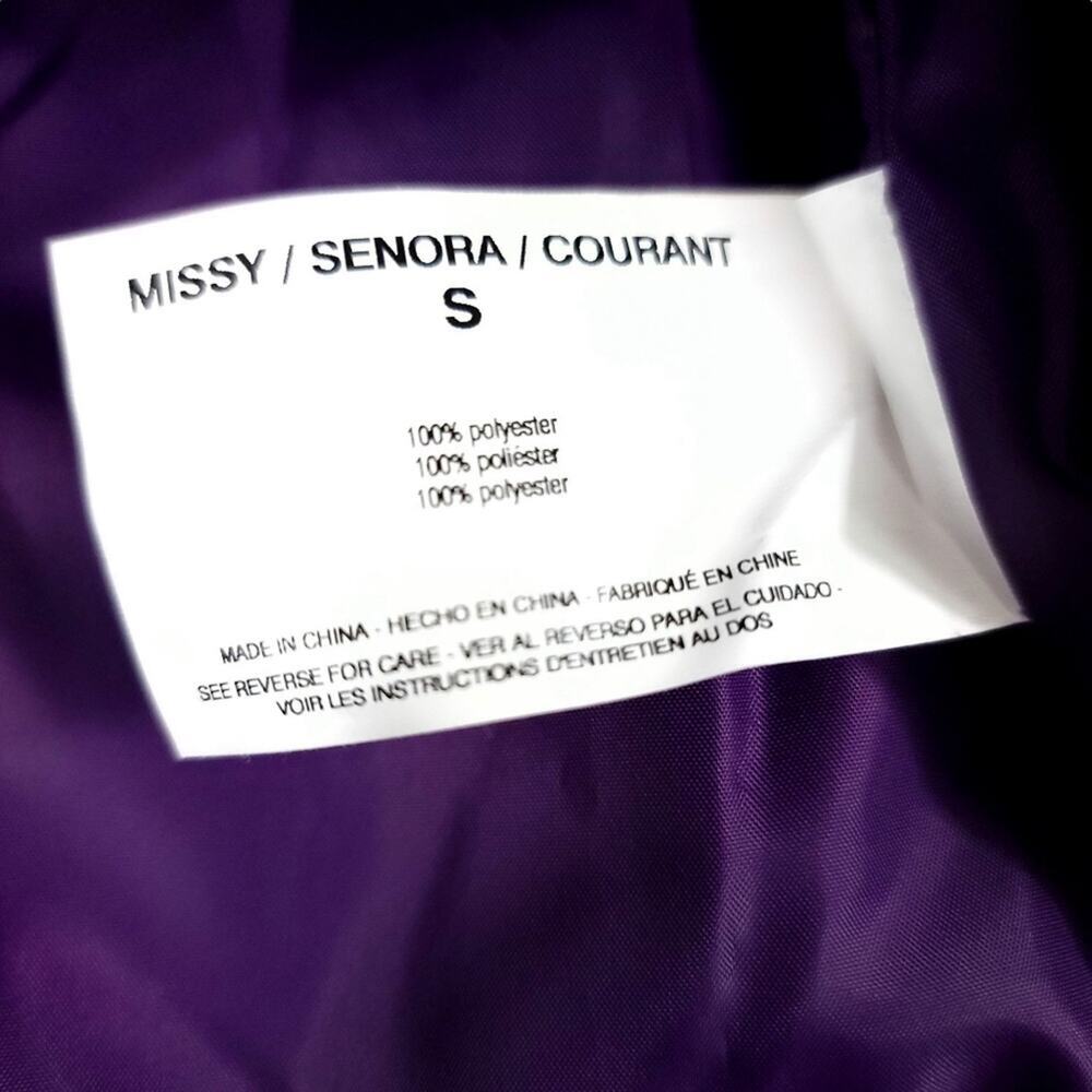 Erika Sloan Quilted Vest Zip-snap Front Purple - Picture 6 of 9